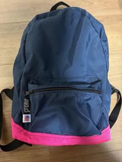 MELO リュック バックパック ネイビー ピンク Made in USAのサムネイル