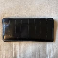 COACH コーチ 2831 クロコ型押し 長財布 ブラックのサムネイル