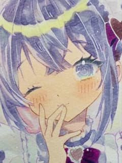 h*✨様 手描きイラスト 女の子26 アナログ 色紙 c5 - メルカリ
