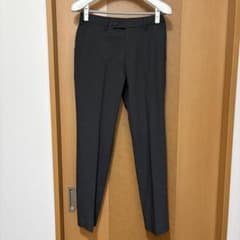 【未使用品】UNIQLO ユニクロ 感動パンツ ウールライク ダークグレー
