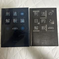 書き込みあり　刑法解釈論 改訂版・刑法の目的と解釈 設楽裕文 2冊セットのサムネイル