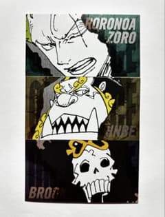ONEPIECE キャラクターズコレクションカード ゾロ・ジンベエ・ブルックのサムネイル