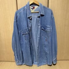 【激レア】トミーヒルフィガー 超希少モデル リベットボタン 90s デニムシャツのサムネイル