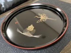 お盆　トレー　鶴&亀のサムネイル