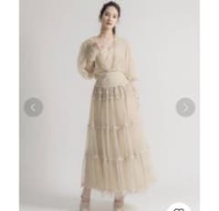 美品 la belle Etude チュールワンピ カーディガンのサムネイル