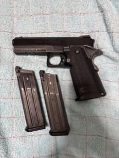 マルイ ハイキャパ4.3 ガスブロ 14mmネジアウターバレル化 マガジン2本 マルイ ハイキャパ4.3 ガスブロ 14mmネジアウターバレル化 マガジン2本