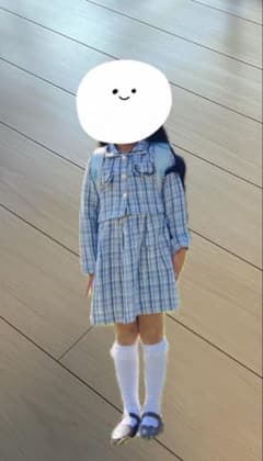 入学式　 チェック柄ノースリーブワンピースとジャケットのサムネイル