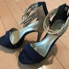 ESPERANZA サンダル ヒール パイソンのサムネイル