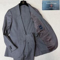 現行 ゼニア SHIPS スーツ セットアップ ビジネス シングル 2B グレー