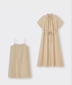 GU バンドカラーシャツワンピースのサムネイル
