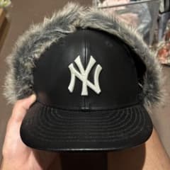 ラ*ト様 New Era ニューヨークヤンキース ファーキャップ 7 5/8のサムネイル