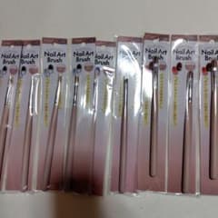 Nail art brushes (9 pieces)
