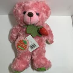 ご当地ベアです。 足裏に I LOVE TOCHIGI いちごベア ぬいぐるみ