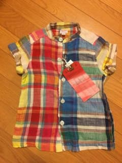 新品タグ付き☆デニム＆ダンガリー クレイジーシャツ 120のサムネイル