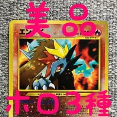 美品※ホロ3種※エンテイ_プレミアムファイル2 PROMO 第2世代 旧裏