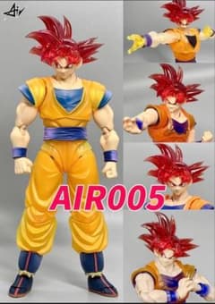 SHFiguarts용 슈퍼 사이어인 갓 손오공 커스텀 헤드 파트 클리어