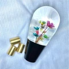 【売り切り値下げ！】水中花シフトノブ 変換アダプター付き 9cmのサムネイル
