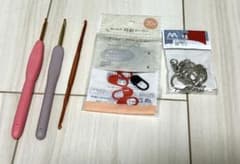 かぎ針編み 初心者セット かぎ針3本 段数マーカー マルカン 編み物