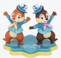 도쿄 디즈니 씨 25 주년 미니어처 피규어 컬렉션 칩 & 데일