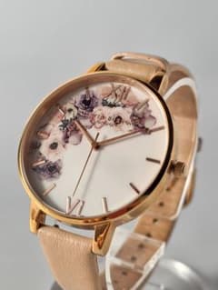 ୩*.様 OLIVIA BURTON レディース 腕時計 花柄 ローズゴールドのサムネイル