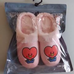 BT21 TATA 캐릭터 슬리퍼 핑크 L 사이즈