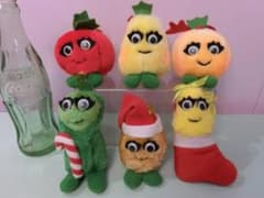 ビンテージ デルモンテ ぬいぐるみ オーナメント 6個SET 野菜 - メルカリ