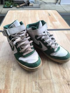 NIKE ハイカットスニーカー ホワイト/グリーンのサムネイル