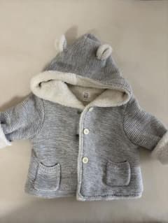 baby GAP くま耳 ニットアウター グレー 6-12ヶ月のサムネイル
