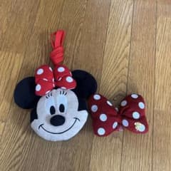 Disney Minnie Mouse Plush Pass Case & Ribbon Badge 2-Piece Set