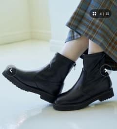 【しぃちゃん様】あったかストレッチブーツ ブラック Lサイズのサムネイル