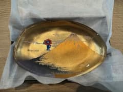 未開封　箔一　ミャクミャク　金箔 箔名画 ガラストレー　小皿　大阪万博 会場限定 未開封 箔一 ミャクミャク 金箔 箔名画 ガラストレー 小皿 大阪