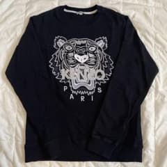 KENZO トラ刺繍 スウェット M 黒のサムネイル