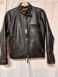 本革 シングルライダース レザージャケット 36 ブラック vintage 
