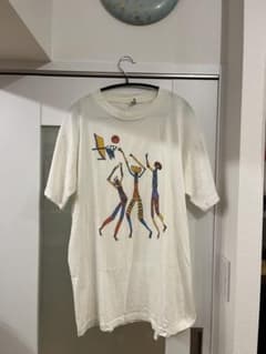 90s FABRIC ART バスケットボール アートTシャツ XLのサムネイル