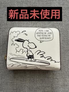新品COACH コーチ スヌーピー コラボ 二つ折り財布 サーフィン | Mercari