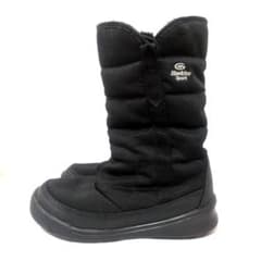 HawkinsSports レディース ボア スノーブーツ 黒 23.5cmのサムネイル