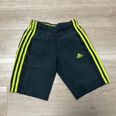 adidas ハーフパンツ ブラック×イエローのサムネイル