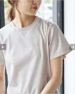 スピックアンドスパン ファインコットンTシャツ グレーBのサムネイル