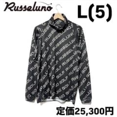 新品 ラッセルノ ゴルフ RSGロゴ タートルネック LS ブラック L 5 新品 ラッセルノ ゴルフ RSGロゴ タートルネック LS ブラック L