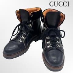 GUCCI グッチ ショート ブーツ レザー ブラック メンズ 40 27cm - メルカリ