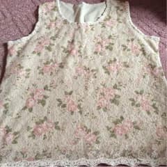花柄 タンクトップ 4Lのサムネイル