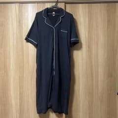 ネイビー パジャマ ワンピース 前開きのサムネイル