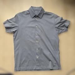 UNIQLO エアリズムジャージーポロシャツ（フルオープン・半袖） Mサイズのサムネイル