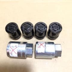 BBS ロックナット 4個 M12 × P 1.25 ブラック BBS製ロック - メルカリ