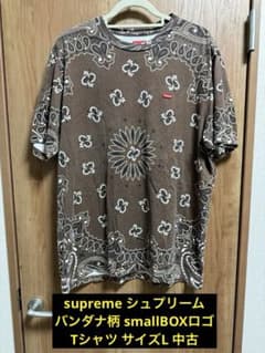 Supreme バンダナ柄small BOXロゴTシャツ21ss サイズL 中古 Supreme バンダナ柄small BOXロゴTシャツ21ss サイズL 中古 - メルカリ