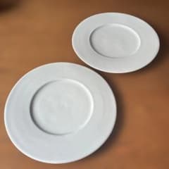 村上雄一さんの白磁ラージリムプレート22cm 2点　新品、未使用 村上雄一さんの白磁ラージリムプレート22cm 2点 新品、未使用 - メルカリ