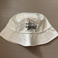 STUSSY バケットハット ホワイト S/M