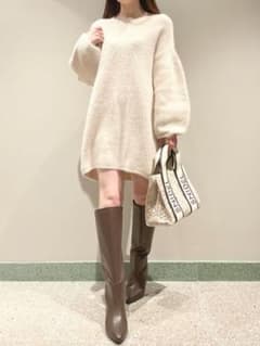 SNIDEL ラクーンミニニットワンピースのサムネイル