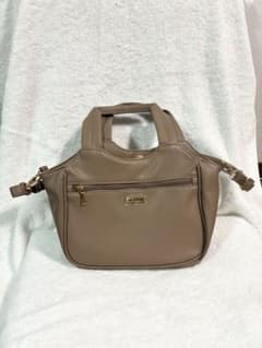 2WAY ショルダーバッグ ハンドバッグ グレージュのサムネイル