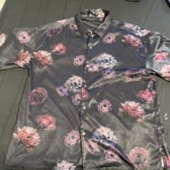 CLEL 花柄 半袖シャツ ブラックのサムネイル